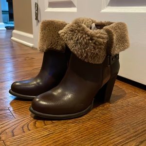 Never worn Ugg heel boots